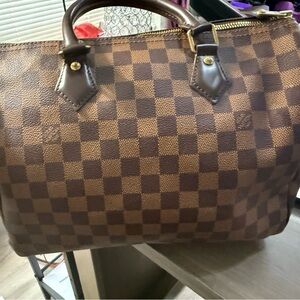 Louis Vuitton - Speedy 30- Damier Checkered Brown Handbag